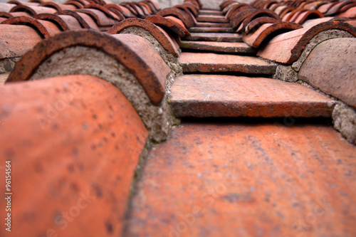 Tiles on the Building Roof Texture