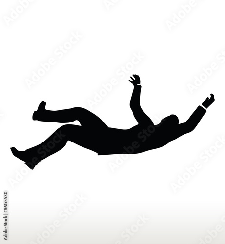 silhouette of businessman