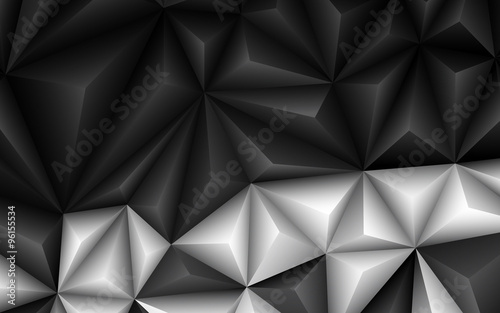 Abstract geometrical black and white background. Vector