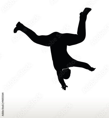 silhouette of businessman