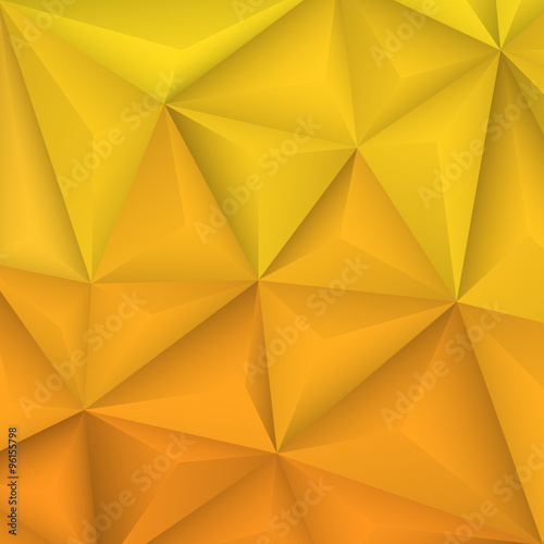 Abstract geometrical yellow background. Vector Illustration