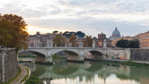 Bridge of Vittorio Emmanuel II and St.Peter's Basilica