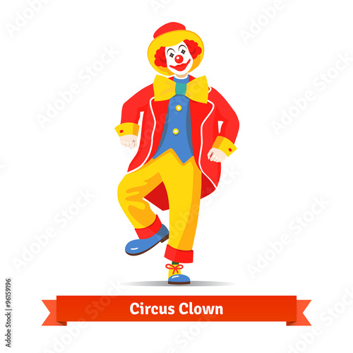 Dancing circus clown