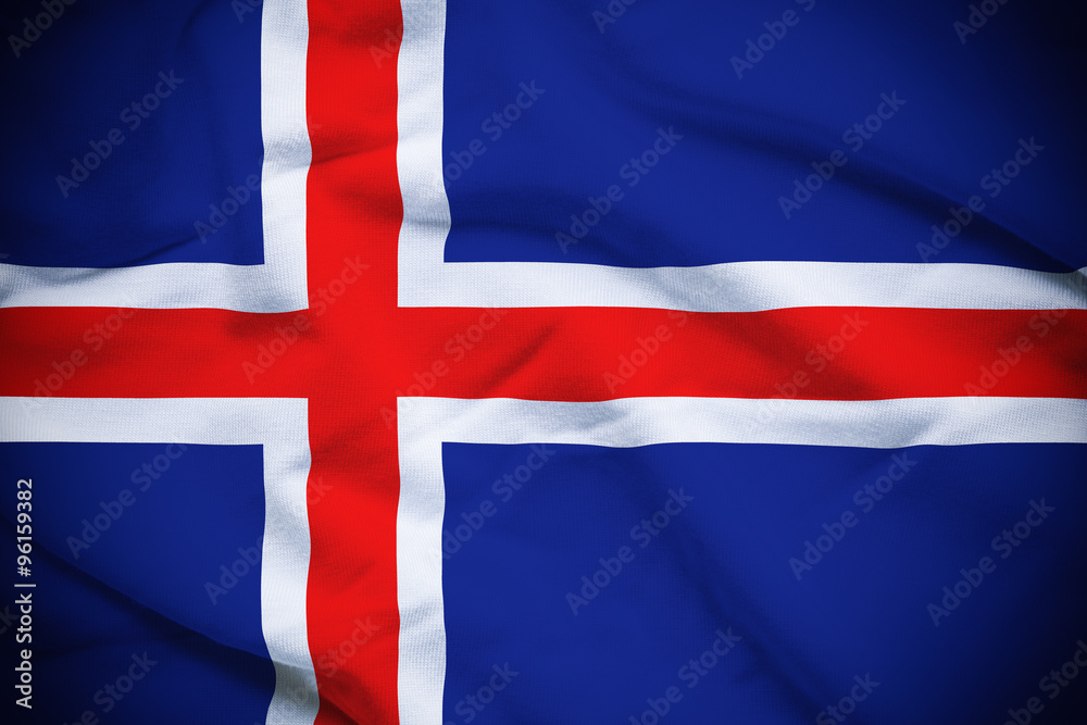 Fototapeta premium Iceland Flag
