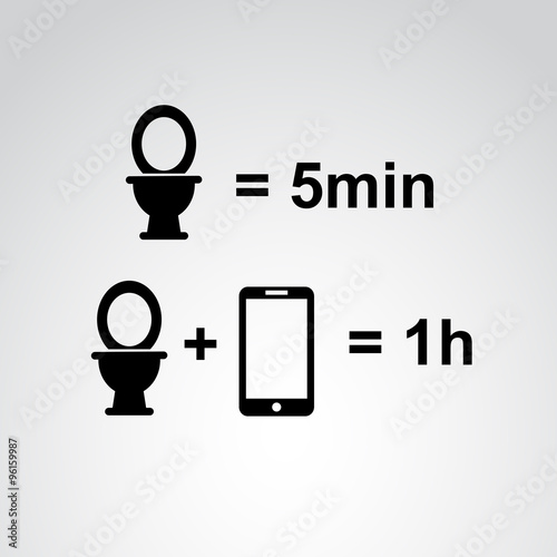 Funny VECTOR quotation about toilet.