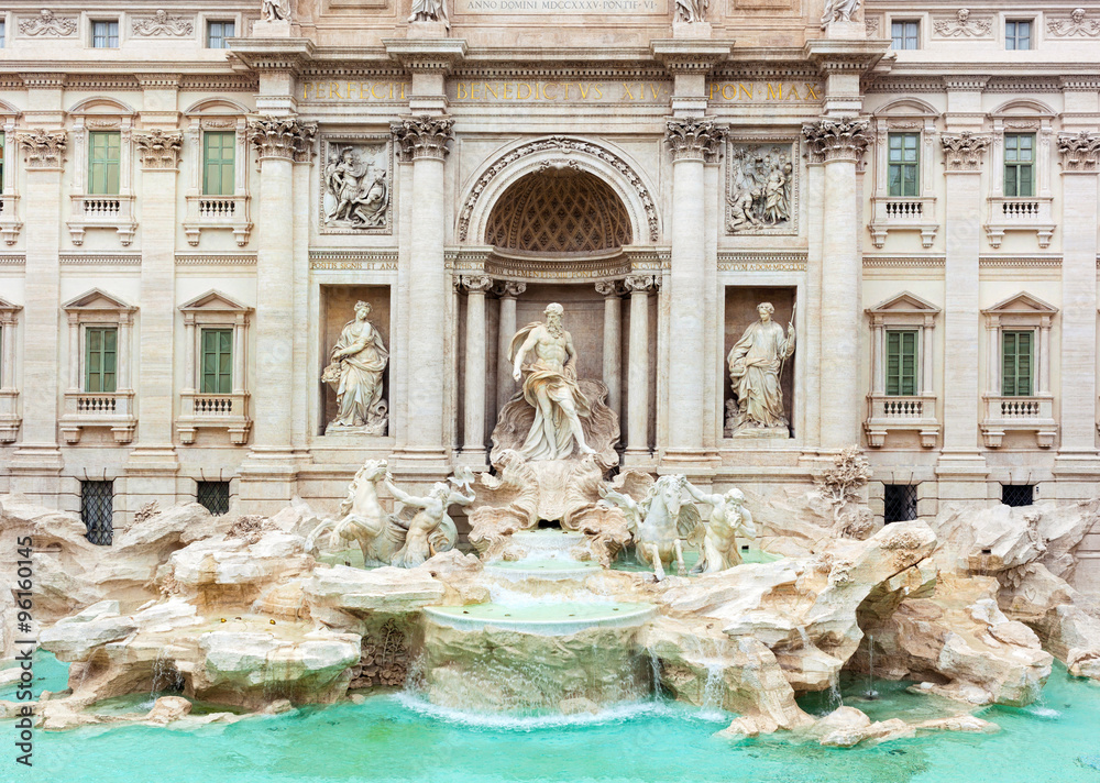 Trevi Fountain, Fontana di Trevi, after the restoration of 2015