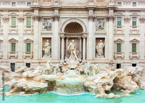 Trevi Fountain, Fontana di Trevi, after the restoration of 2015
