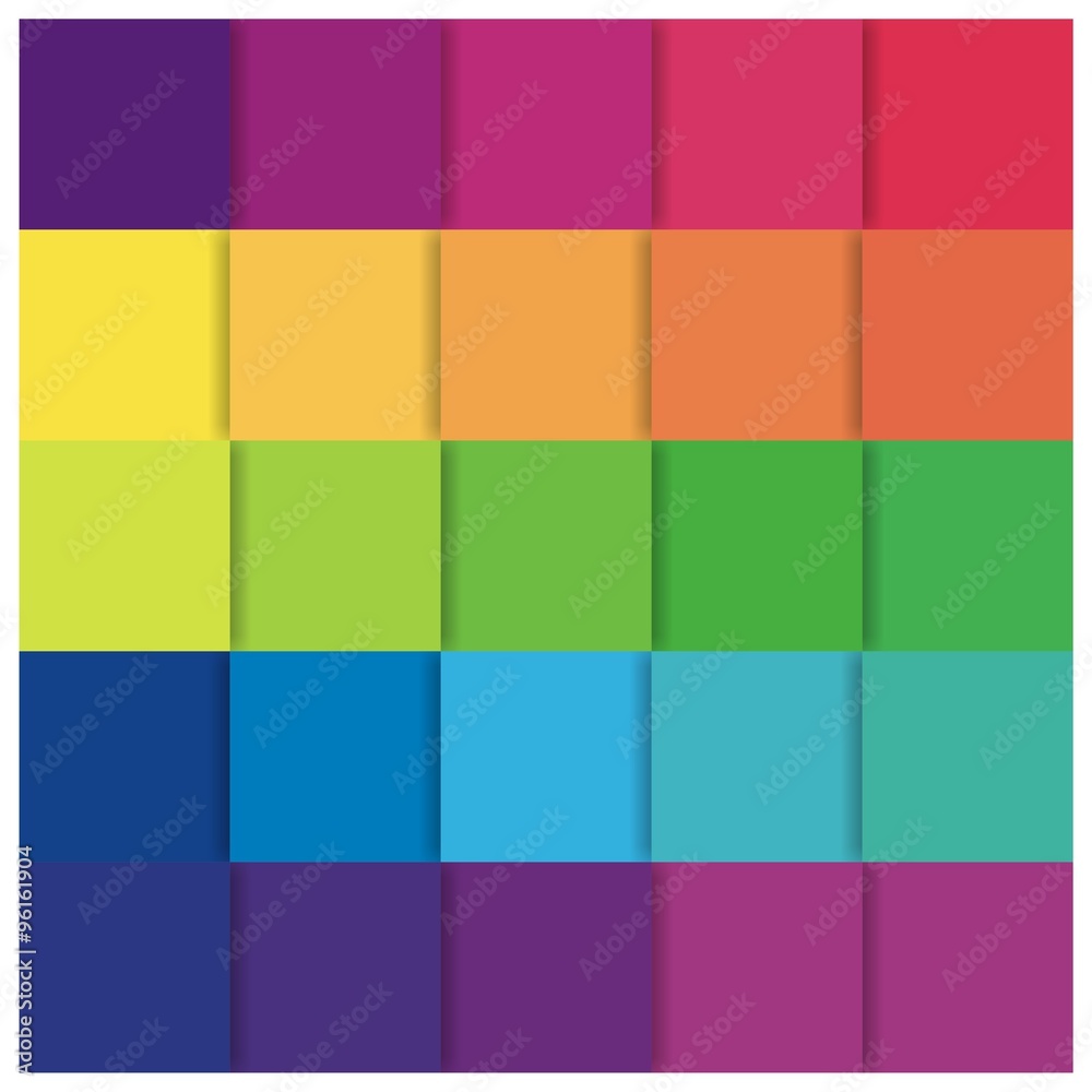 Rainbow Square Vector Illustration Background Abstract