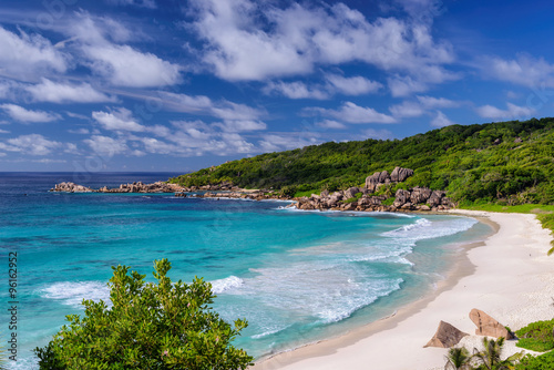 Dream beach in Seychelles, La Digue