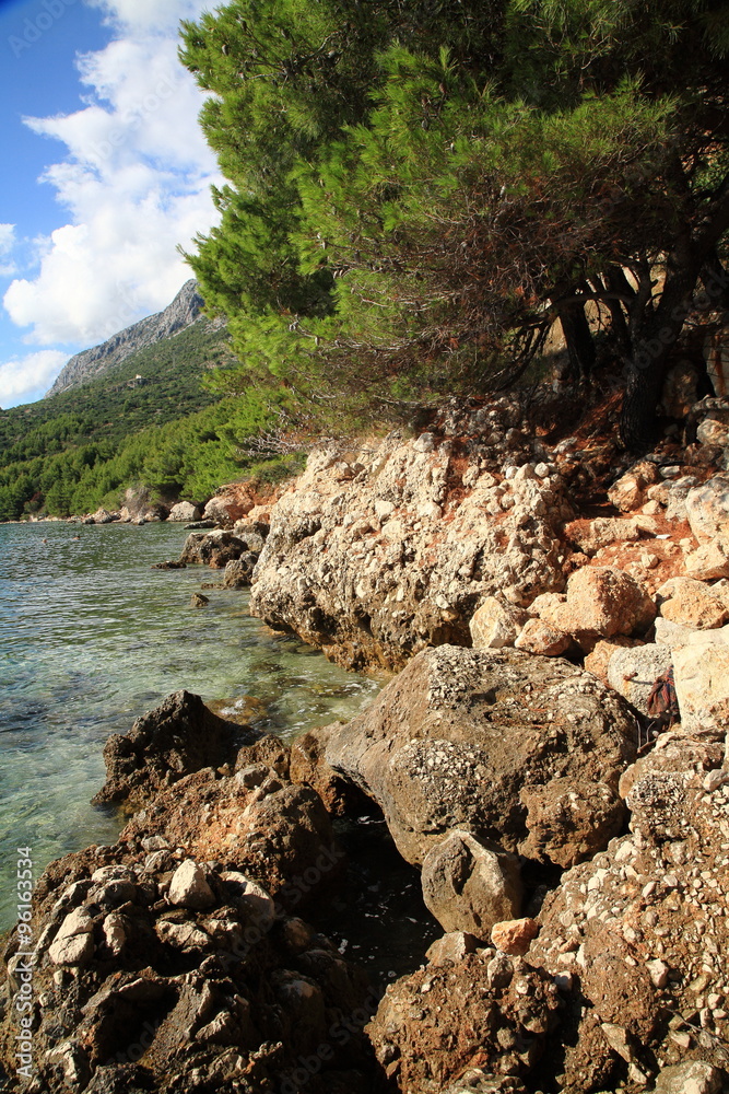 Stones Adriatic Sea coast,Croatia