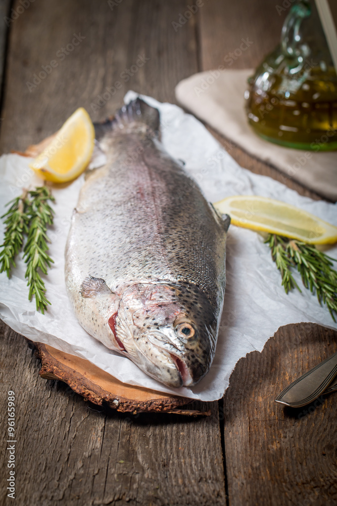 fresh trout with spices and seasonings fresh trout with spices and seasonings