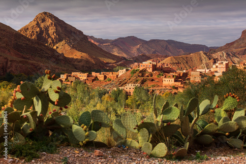 Gorges de Dades, Atlas Mountain in Morocco. Monkey fingers. photo