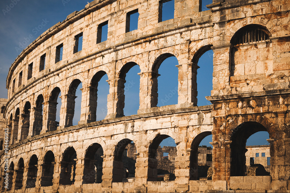 Pula is the largest city in Istria (arena)