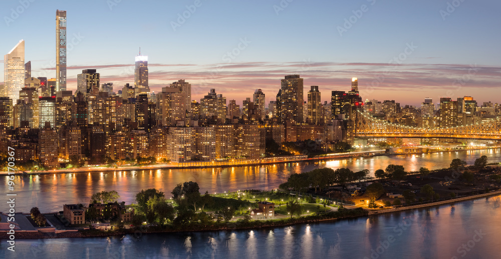 Manhattan at night