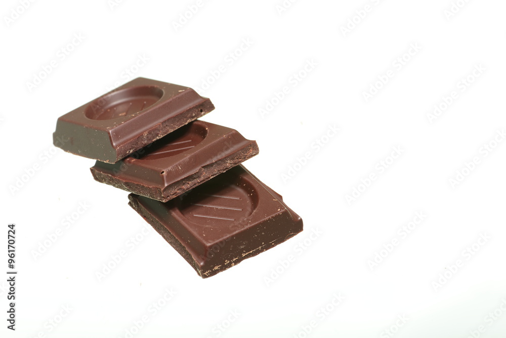 ounce of chocolate isolated on white background ounce of chocolate isolated on white background