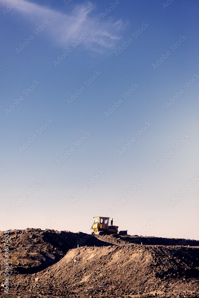 Fototapeta premium Construction machinery