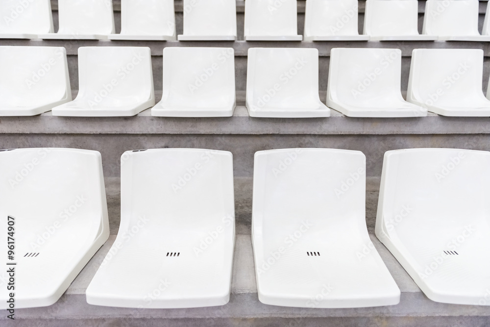 Obraz premium rows of seats on the tribune