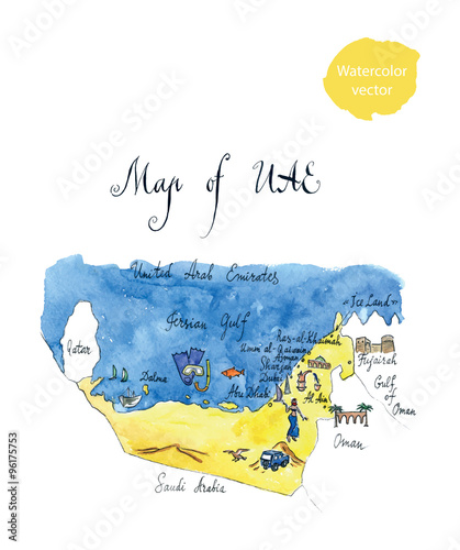 Map UAE attractions