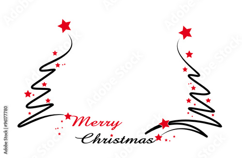 merry christmas mit christbaum