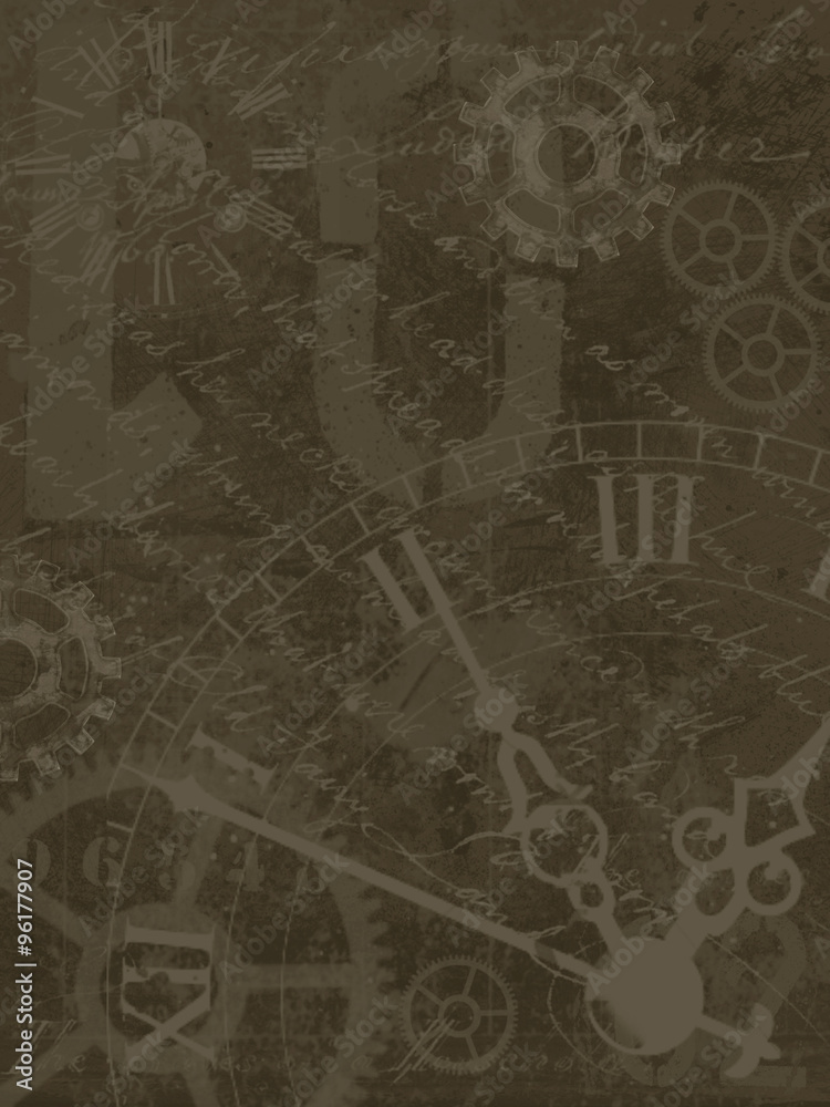 Fototapeta premium Vintage clocks background