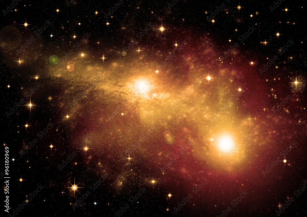 Obraz premium galaxy in a free space