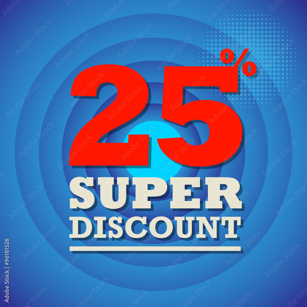 Obraz premium Abstract label or background with text Super Discount