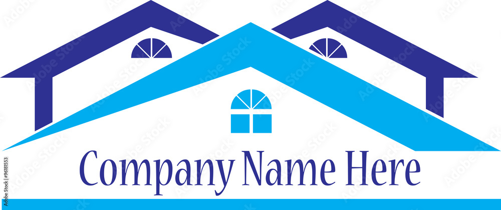 Real Estate Logo Blue Real Estate Logo Blue