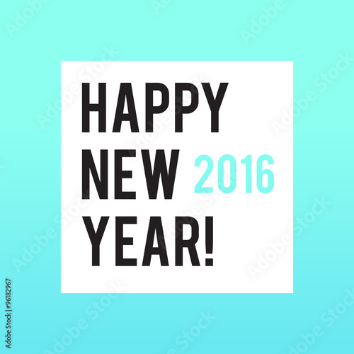 Neon bright square New Year banner