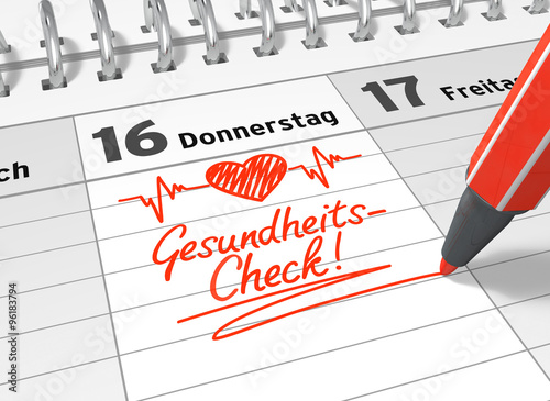 Termin Gesundheitscheck photo