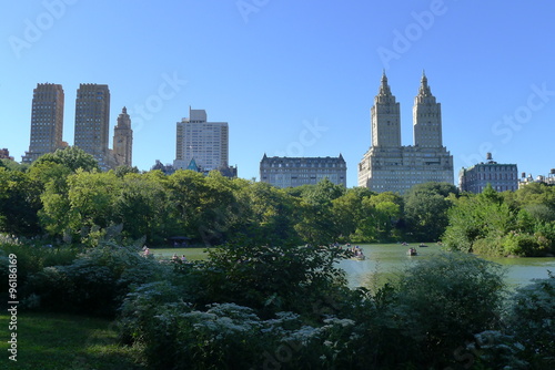 Scene of Central Park and New York Upper West Side