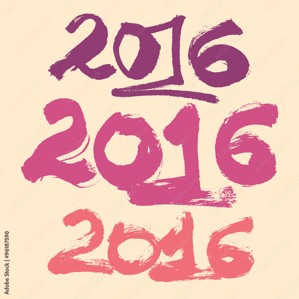 Happy New Year 2016 celebration background set. Happy New Year 2016 celebration background set.