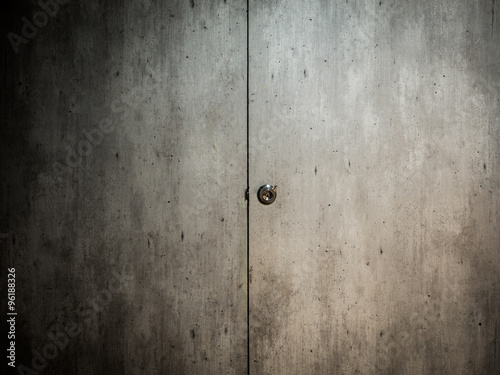 Doorknob on old wall