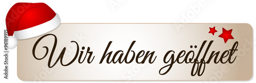 Wir haben geöffnet
