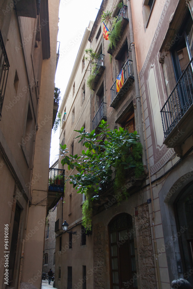 Готически квартал. Барселона, Каталония, Испания.
