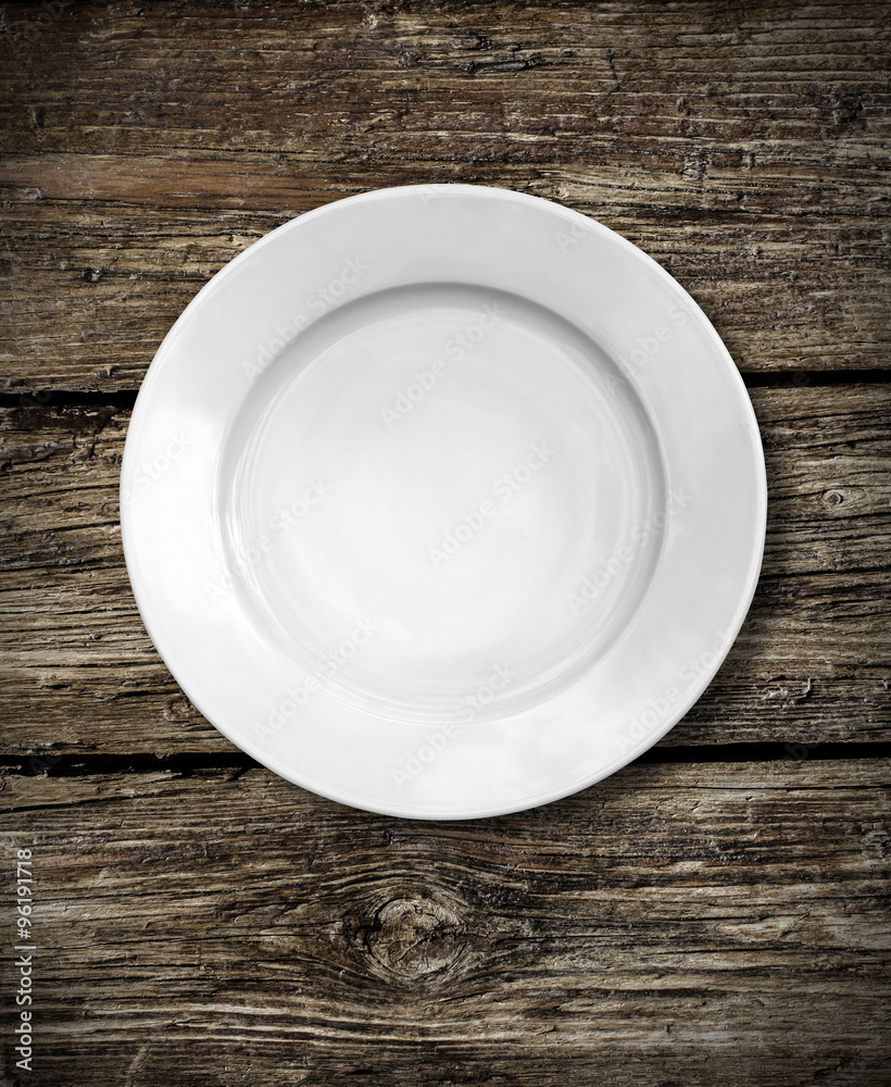  white plate