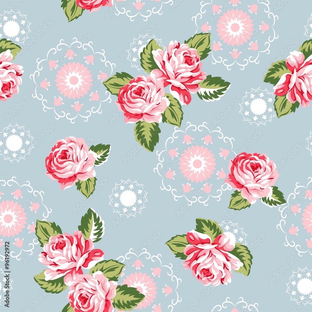 Alana Floral Seamless Pattern Stock Vector | Adobe Stock