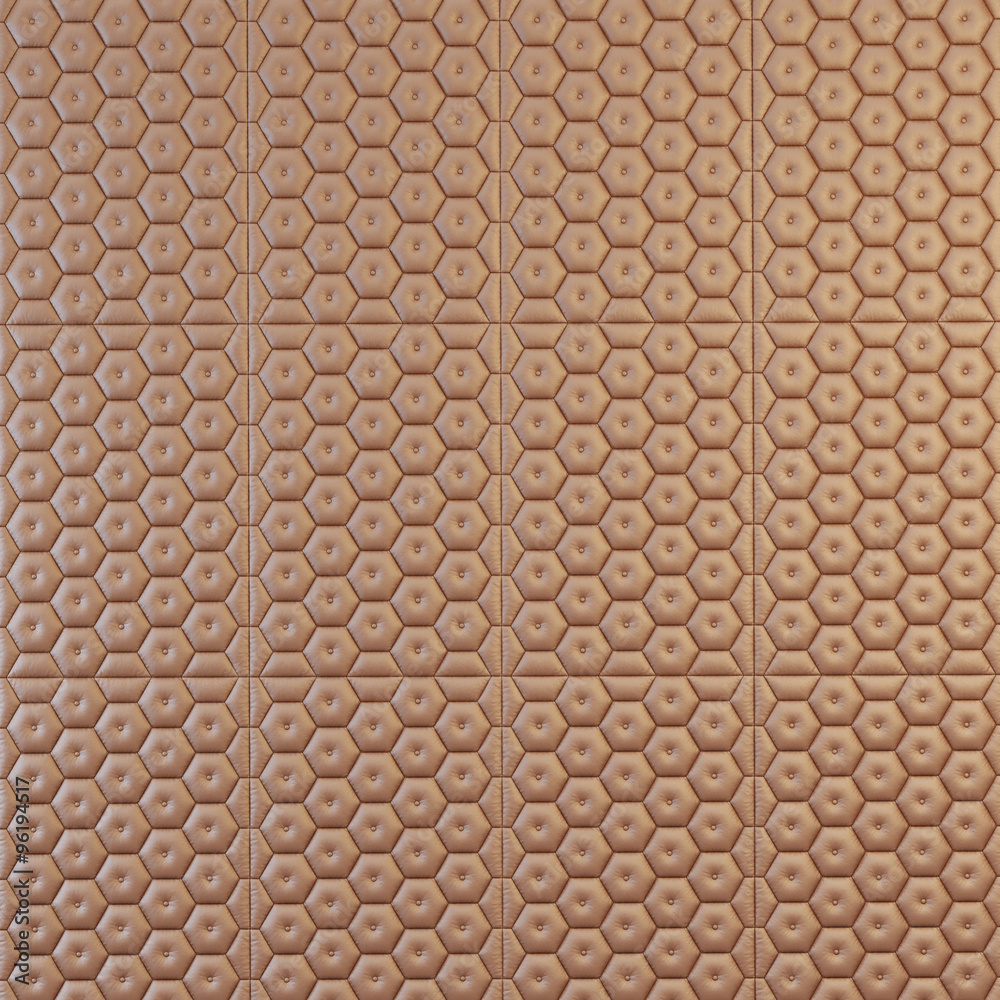 Decorative pattern of brown leather