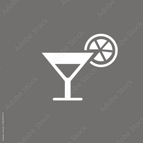 Icono refresco en copa con naranja FO