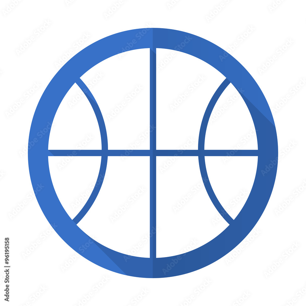 ball blue flat desgn icon with shadow on white background ball blue flat desgn icon with shadow on white background