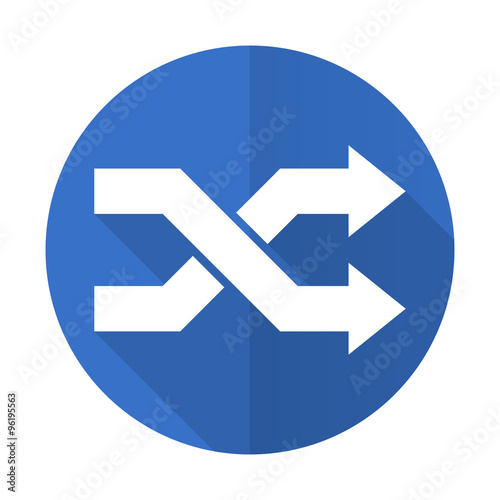 Free Download aleatory blue flat desgn icon with shadow on white background - GFXLoad