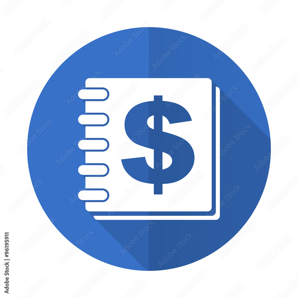 money blue flat desgn icon with shadow on white background money blue flat desgn icon with shadow on white background