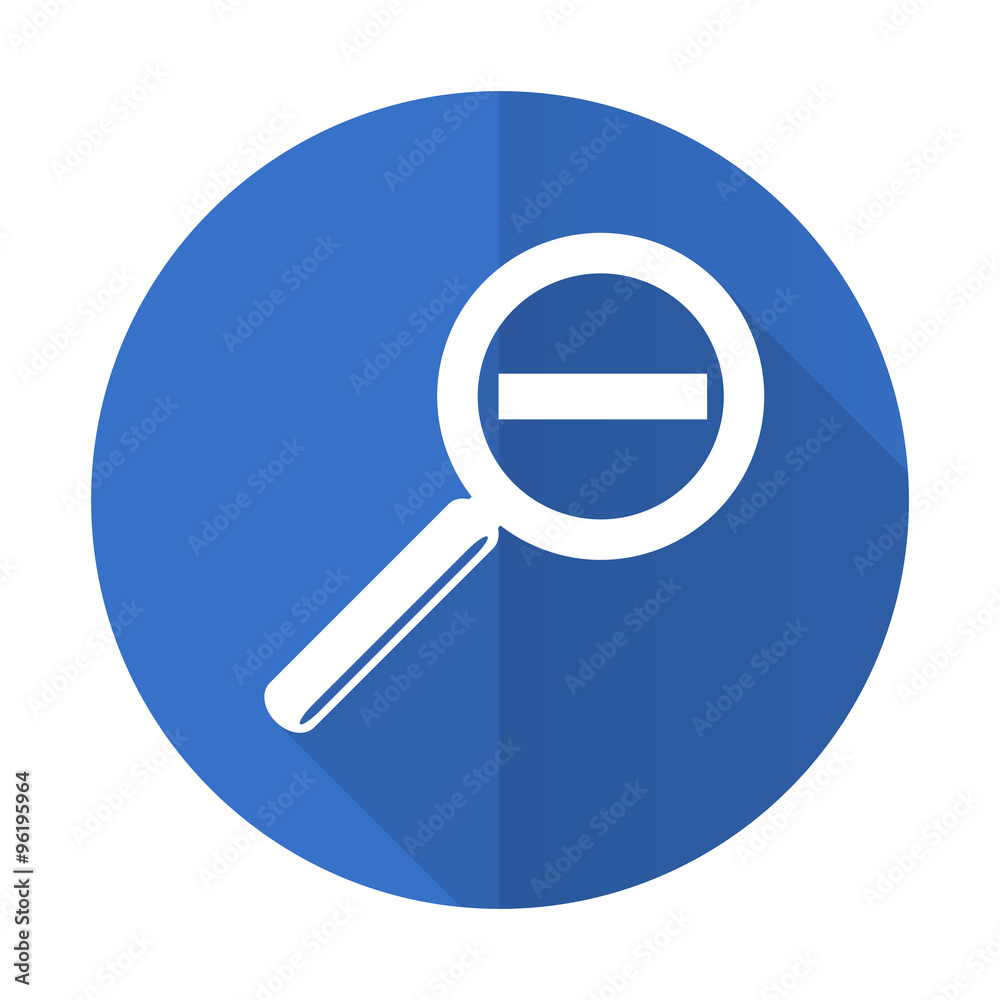 lens blue flat desgn icon with shadow on white background lens blue flat desgn icon with shadow on white background