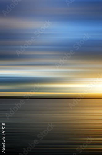 Abstract beach sunset