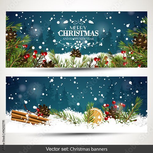 Christmas banners
