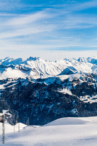 Snow Mountain. Alps Alpine Landscape of Mountain