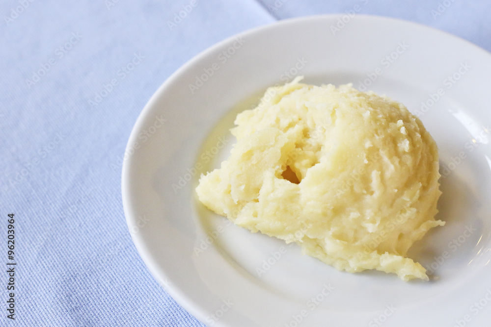 Mashed Potato on Dinner Table.