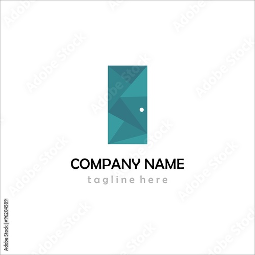 Door vector logo icon