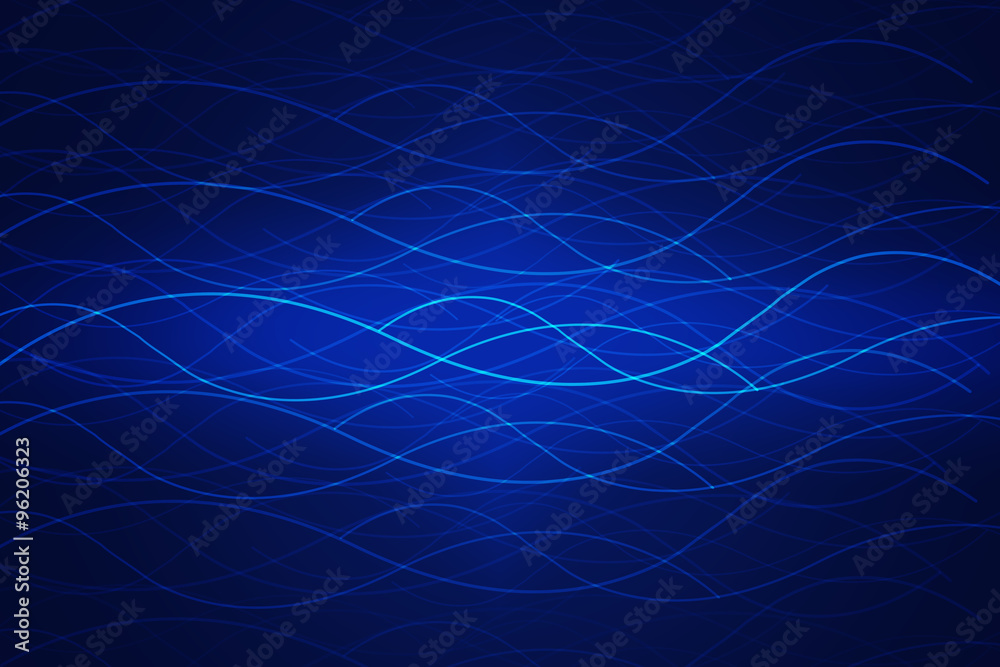 Abstract network concept on blue background
