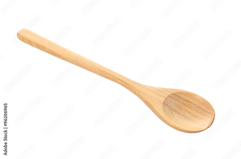 wooden spoon isolated over white. wooden spoon isolated over white.