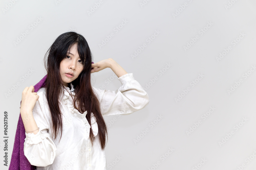 Asian girl in casual wear